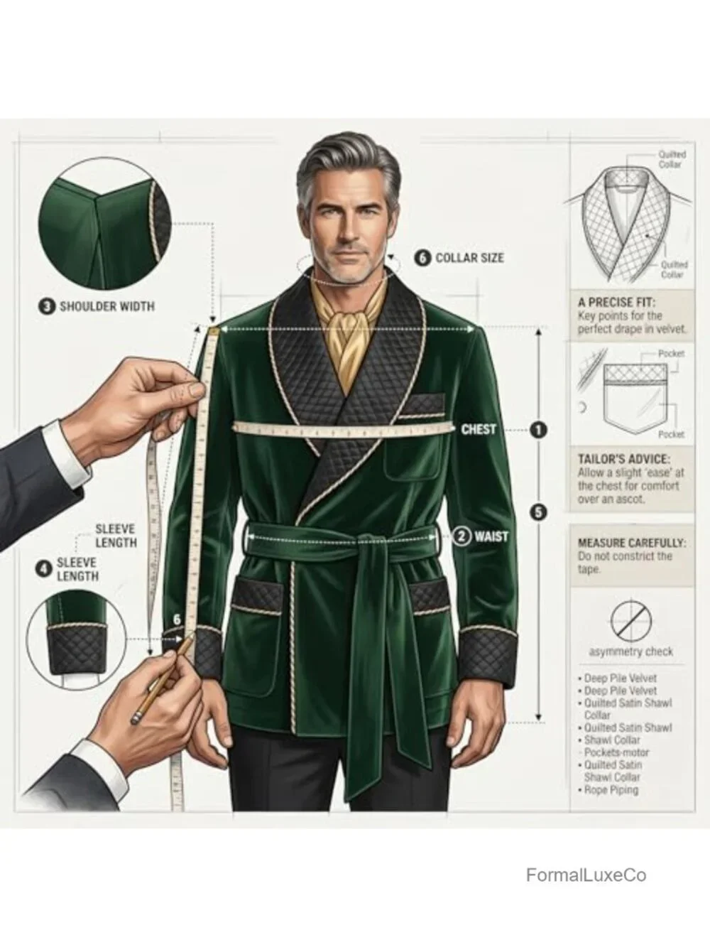 Men's Velvet Smoking Jacket Shawl Lapel Belted Blazer Coat